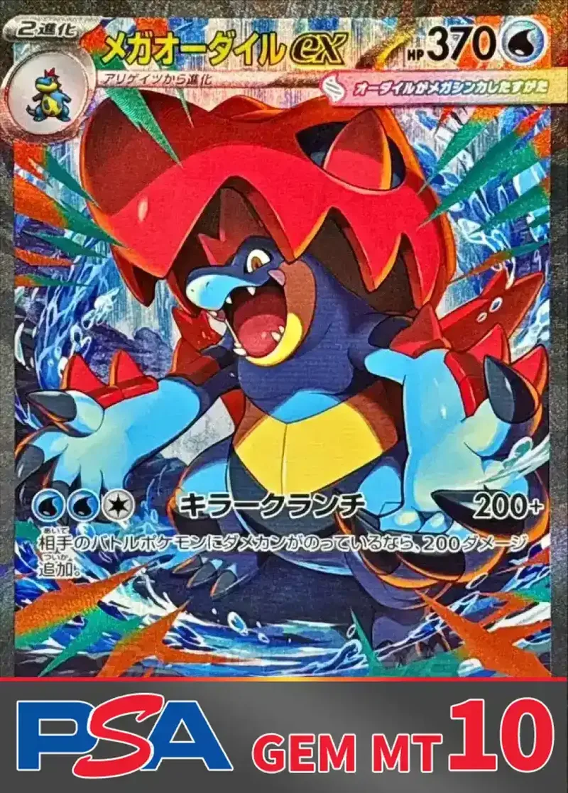 メガオーダイルex PSA10｜ポケモンカードゲーム