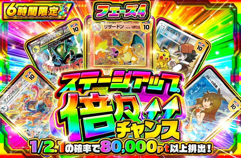 ステージアップ倍々チャンス フェーズ4｜ポケットクロス