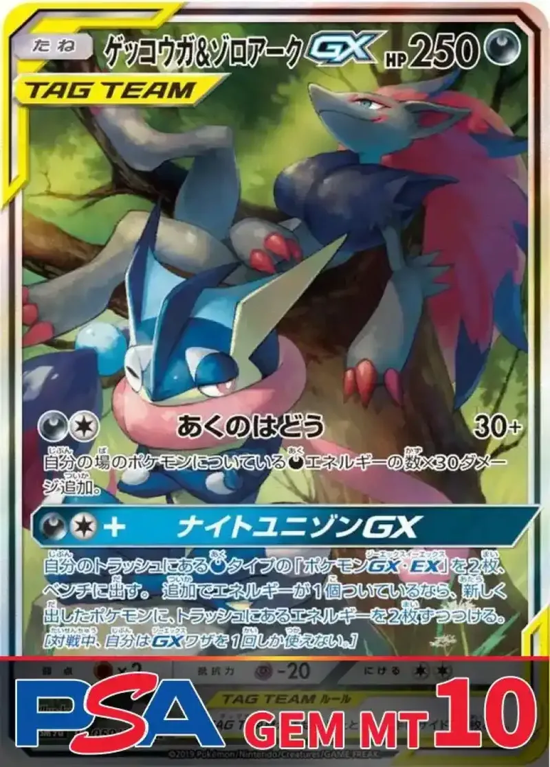 ゲッコウガ＆ゾロアークGX(SA) PSA10｜ポケモンカードゲーム