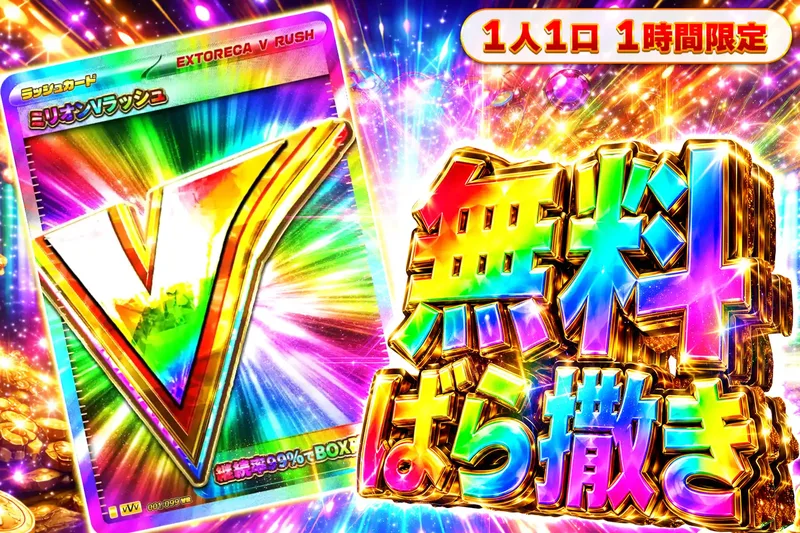 ミリオンVラッシュ無料ばら撒きオリパ｜エクストレカ