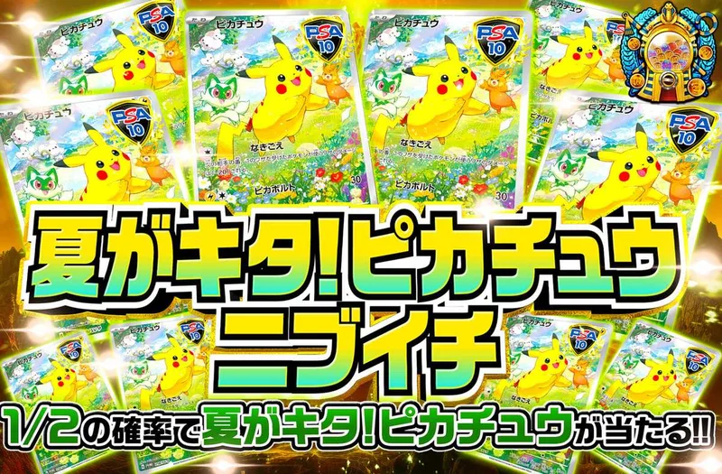 夏が来たピカチュウニブイチ｜オリパワン