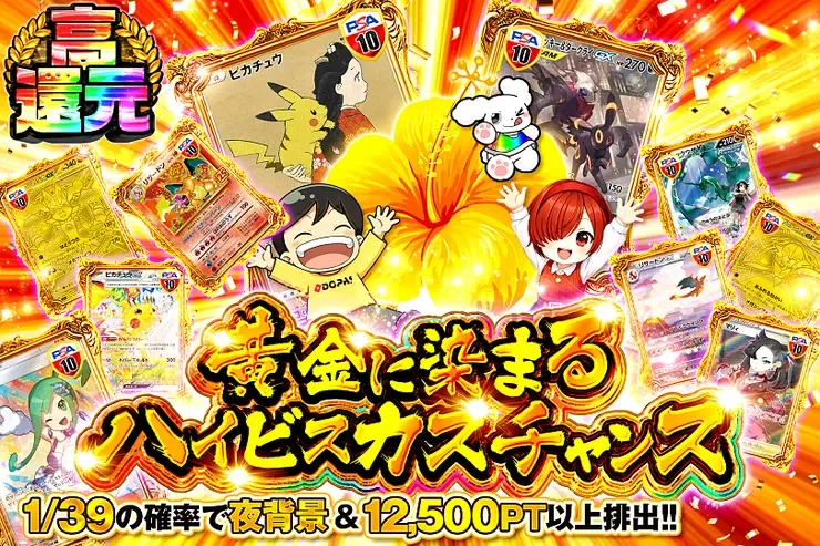 黄金に染まるハイビスカスチャンス｜DOPA!オリパ
