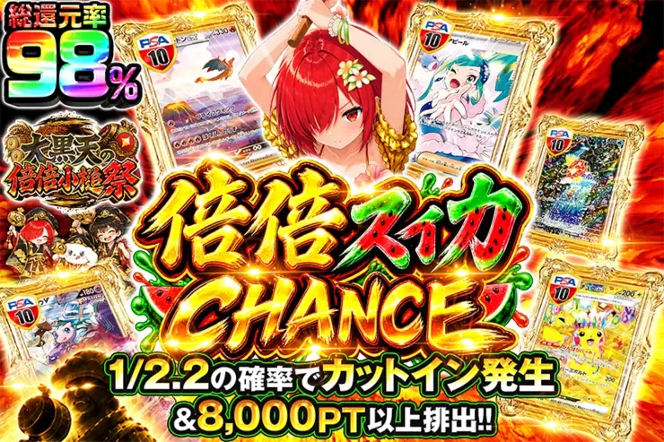 大黒天の倍倍小槌祭 倍倍スイカCHANCE｜DOPA!オリパ