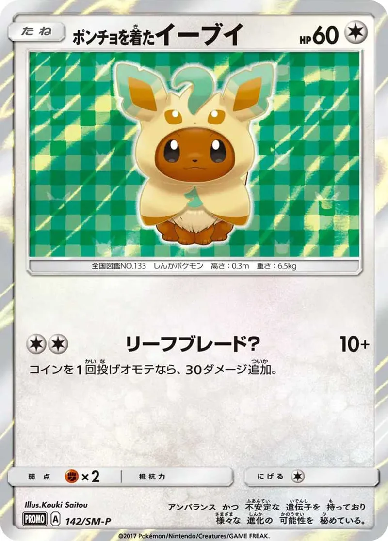 ポンチョを着たイーブイ｜ポケモンカードゲーム