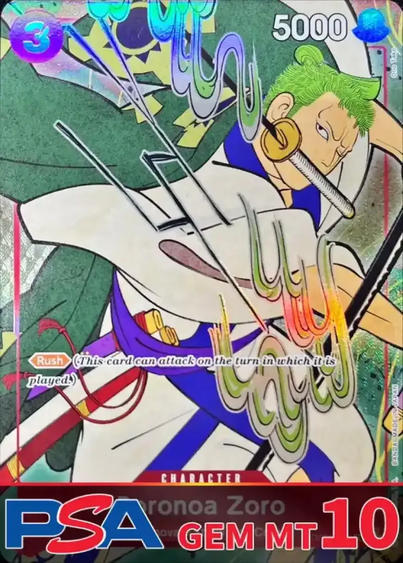 ロロノア・ゾロ(英語版/illust:Ono Tako) PSA10｜ONE PIECEカードゲーム