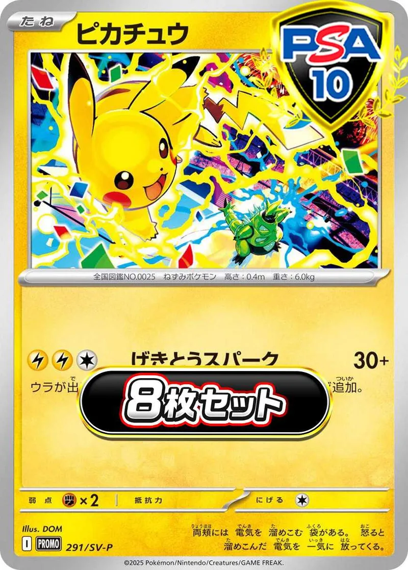 【8枚セット】ピカチュウ(ジムプロモ2025)｜ポケモンカードゲーム