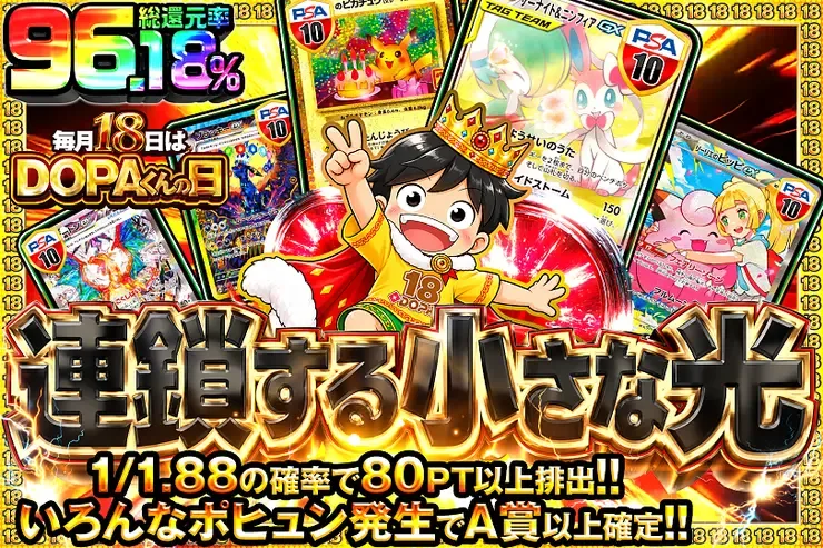 毎月18日はDOPAくんの日 連鎖する小さな光｜DOPA!オリパ