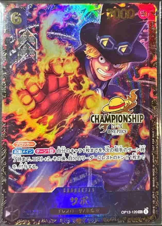 (PSA)サボ (CHAMPIONSHIP) - SEC (OP13-120)｜ONE PIECEカードゲーム