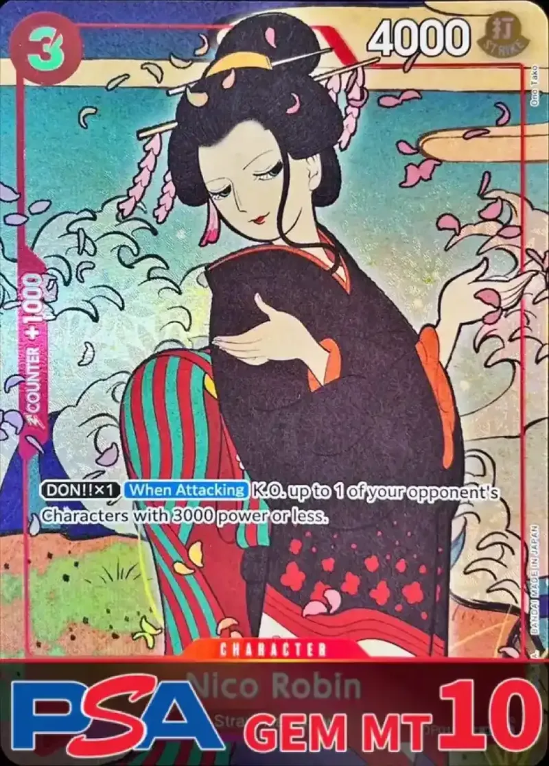 ニコ・ロビン(英語版/illust:Ono Tako) PSA10｜ONE PIECEカードゲーム